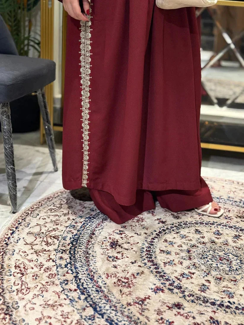 Alisbha Maroon Embroidered 2pc royal lifestyle collections