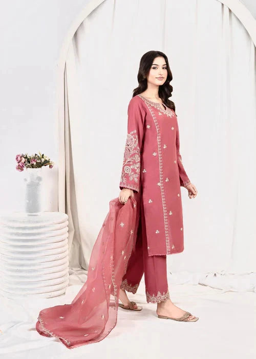 PINK OPAL EMBROIDERED 3PCS royal lifestyle collections