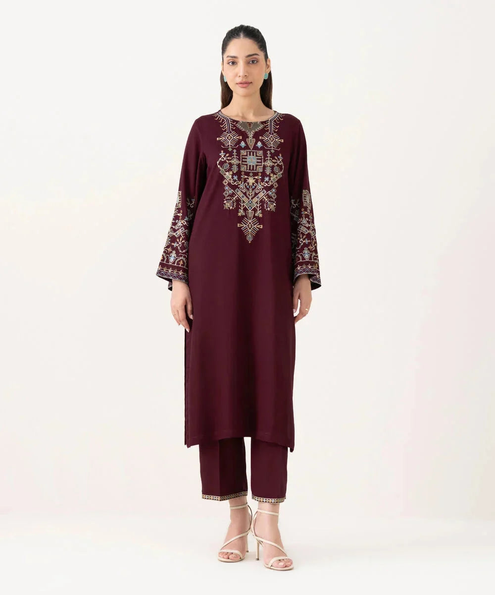 AYZA MAROON 2PCS royal lifestyle collections