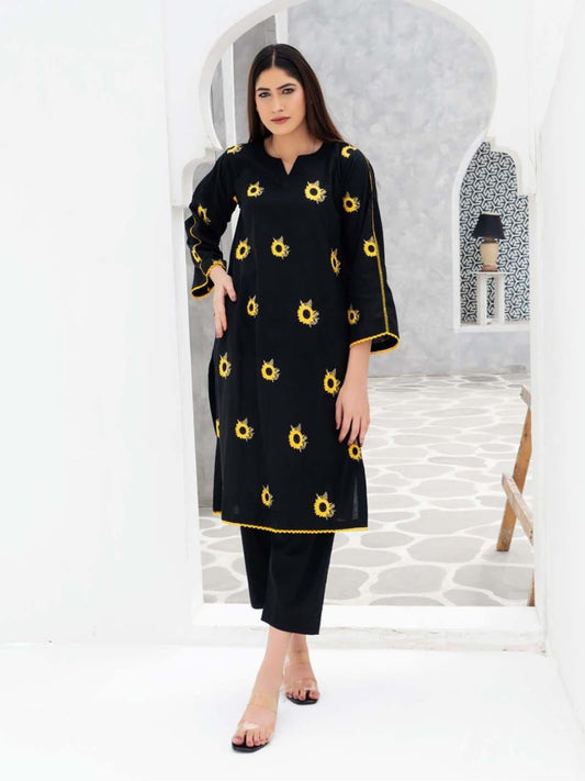 Black Sunflower Coord set royal lifestyle collections
