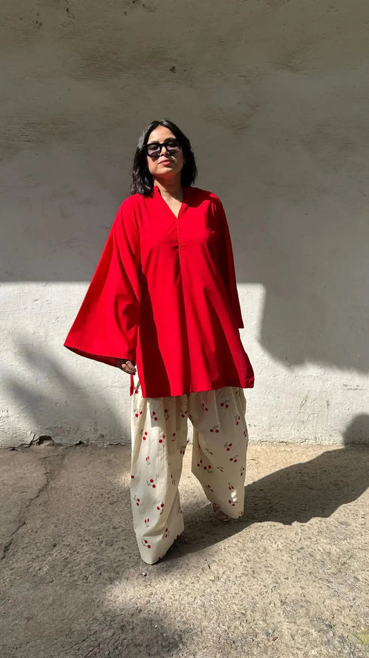 Cherry 2PC FARSHI SHALWAR royal lifestyle collections