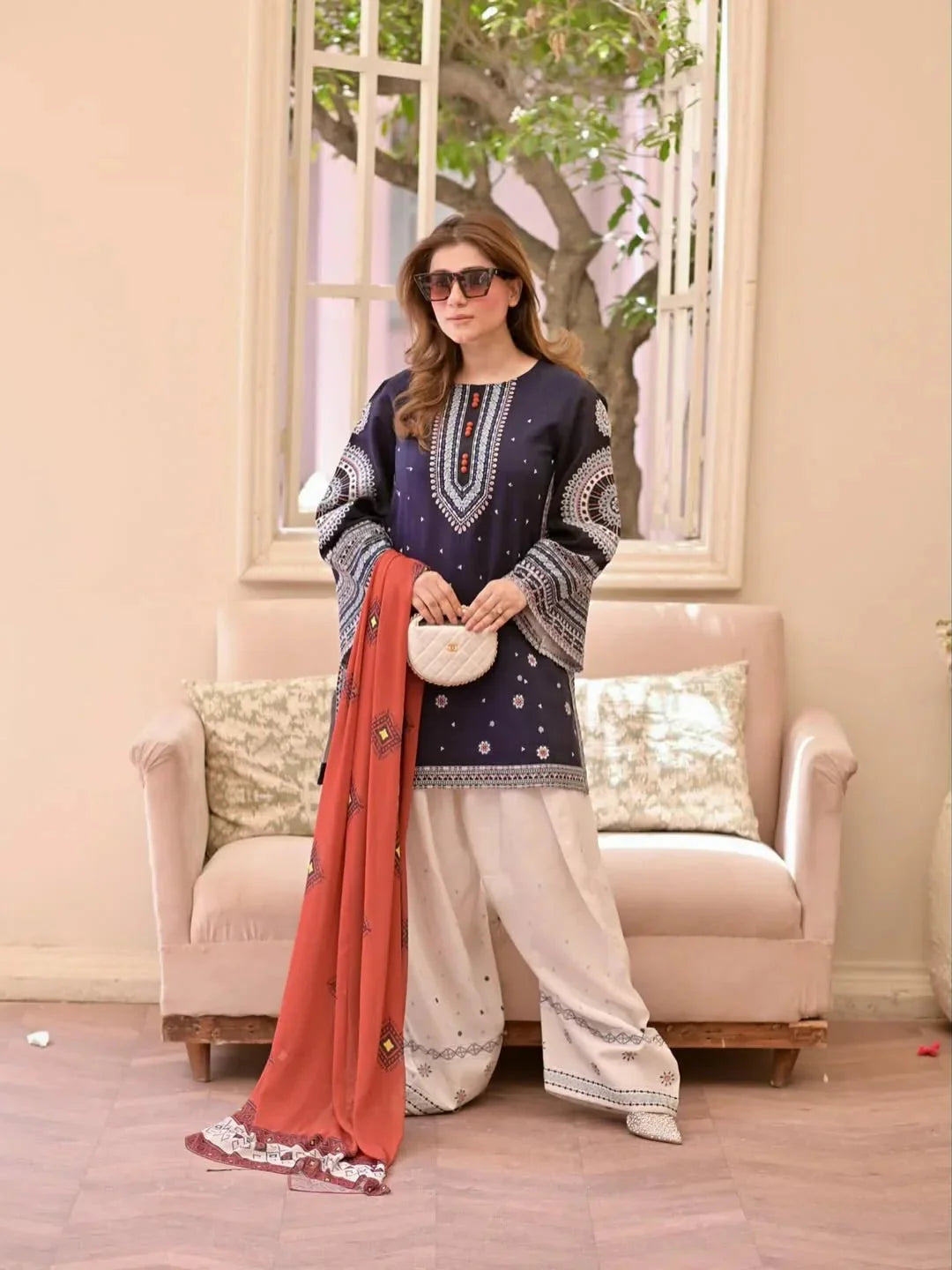 Rangrez – Heavy Embroidered Stitched Suit royal lifestyle collections