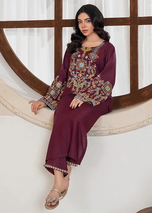 Royal Aiza Bedford Embroidered 2pcs Royal Lifestyle Collections
