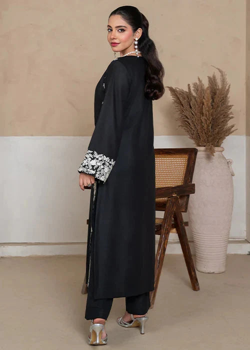 Royal Black Margarita Embroidered 2pcs Royal Lifestyle Collections