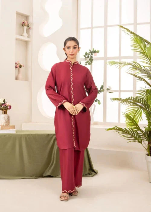 Royal Maroon Ringels 2PC royal lifestyle collections