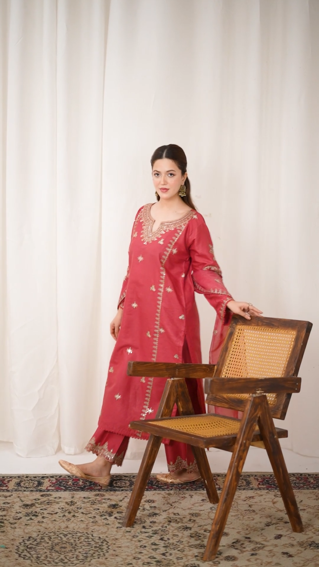 PINK OPAL EMBROIDERED 3PCS royal lifestyle collections