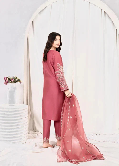 PINK OPAL EMBROIDERED 3PCS royal lifestyle collections