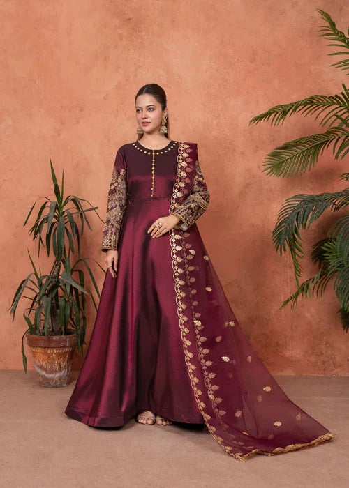Royal Zuri Maroon Premium 3PC royal lifestyle collections